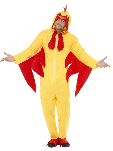 Smiffys - 27857 - Chicken Fancy Dress Costume - Size - Large - 44" - 46"