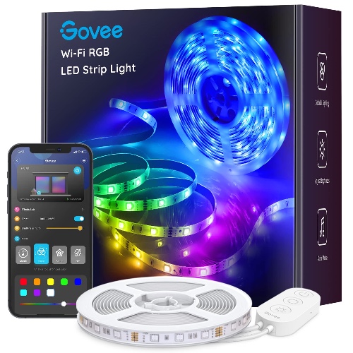 Govee Alexa LED Strip Lights 5m, Smart WiFi App Control, Works with Alexa and Google Assistant, Music Sync Mode, for Home TV Party