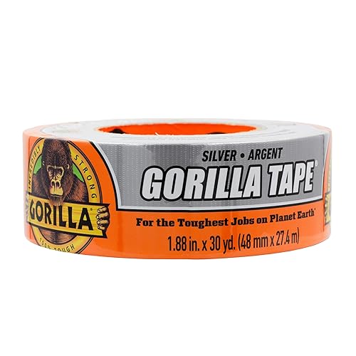 Gorilla Tape, 1.88 in x 30 yd, Silver (Pack of 1) - Duct, Utility, Triple Layer Strength, Indoor & Outdoor, Weather Resistant Shell - 1 - Pack
