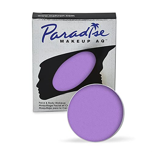 Mehron Makeup Paradise Makeup AQ Refill Size | Stage & Screen, Face & Body Painting, Beauty, Cosplay, and Halloween | Water Activated Face Paint, Body Paint, Cosplay Makeup .25 oz (7 ml) (PURPLE) - Purple