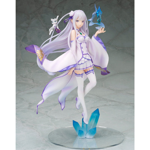 Re:Zero kara Hajimeru Isekai Seikatsu - Emilia - Puck - 1/8 (Alpha x Omega)　 - Pre Owned