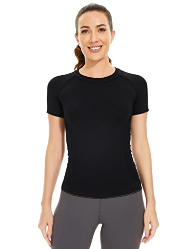 MathCat Seamless Workout Shirts for Women Long Sleeve Yoga