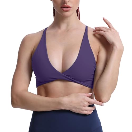  Workout Sports Bras For Women Padded Strappy Open