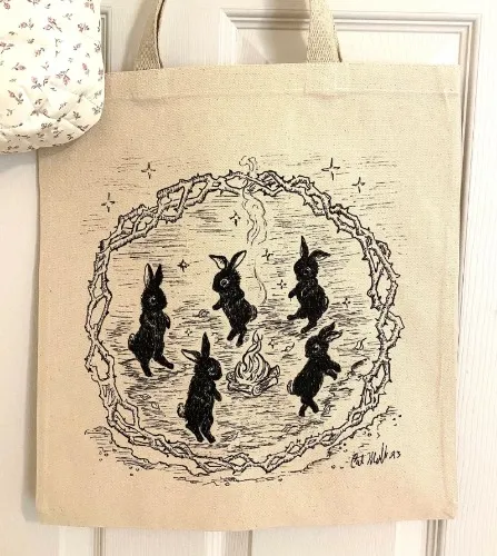 Rabbit Dance Tote Bag