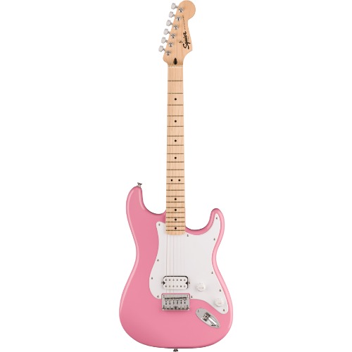 Squier Sonic Stratocaster HT H Maple Fingerboard White Pickguard Flash Pink | Default Title