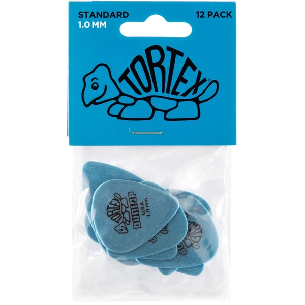 Dunlop Tortex Standard Guitar Pick 12-Pack - Blue (1.0mm)