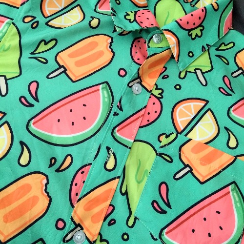 Ice Pop Button Up Shirt | 2X