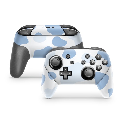 Blueberry Cow Nintendo Switch Pro Controller Skin