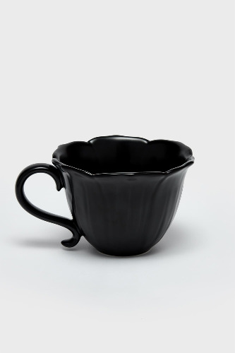 Grim Blossom Mug - One Size / Black / 100% Stoneware