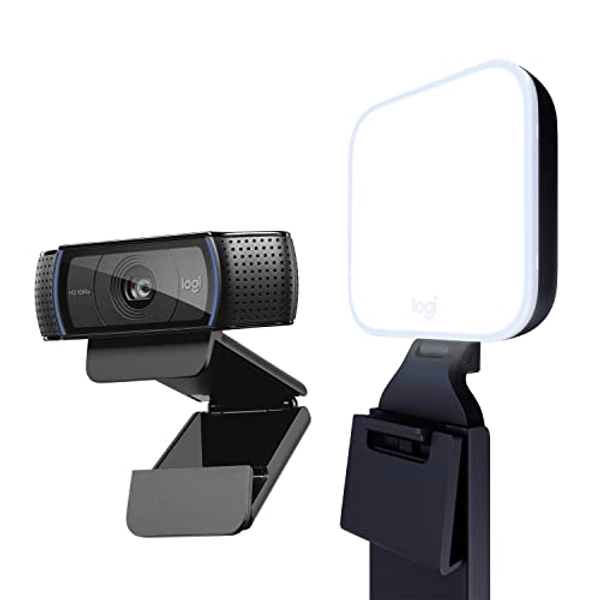 Logitech C920x HD Pro + Logitech for Creators Litra Glow - The Perfect Solution for Great on-Camera Looks
