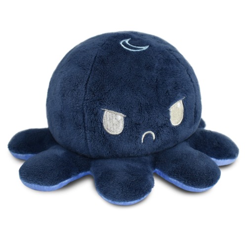 TeeTurtle | The Original Reversible Octopus Plushie | Patented Design | Day and Night | Show your mood without saying a word! - Day/Night Plushie