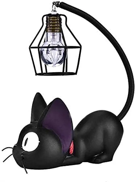 Resin Cat Lamp, Kiki's Cats Lamp, Kikis Delivery Night Light -AM Plug - Button Battery