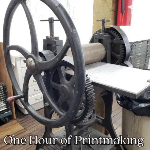 One Hour of Printmaking Studio Time