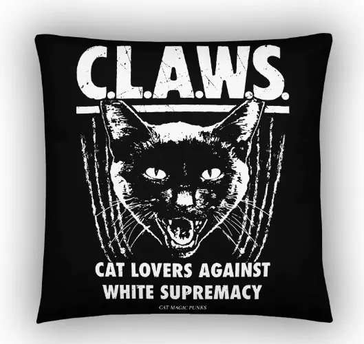 CLAWS Throw Pillow