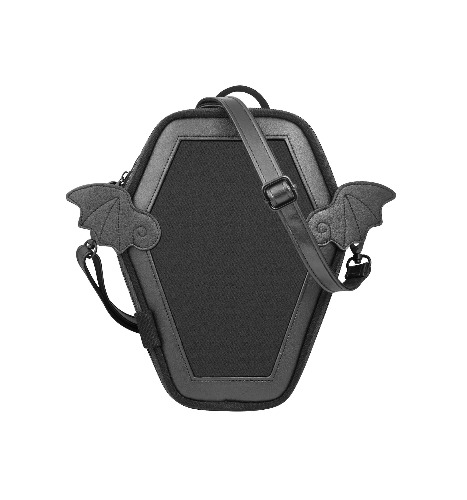 Coffin Ita Bag | Black w/ Wings