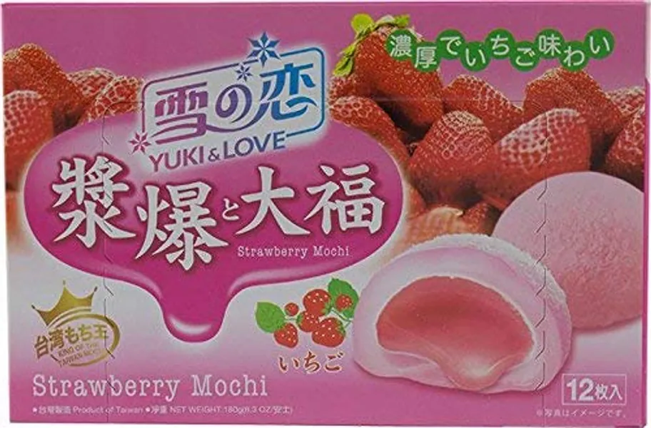 Yuki & Love Strawberry Mochi 180g / 6.3 Oz