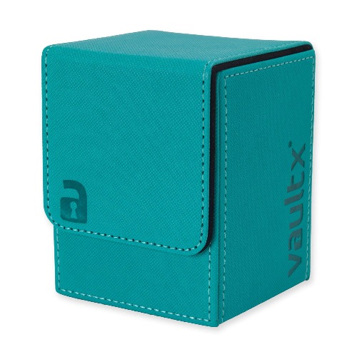 Vault X® Premium Exo-Tec® Deck Box - Large Size for 80+ Sleeved Cards - PVC Free Card Holder for TCG (Teal)
