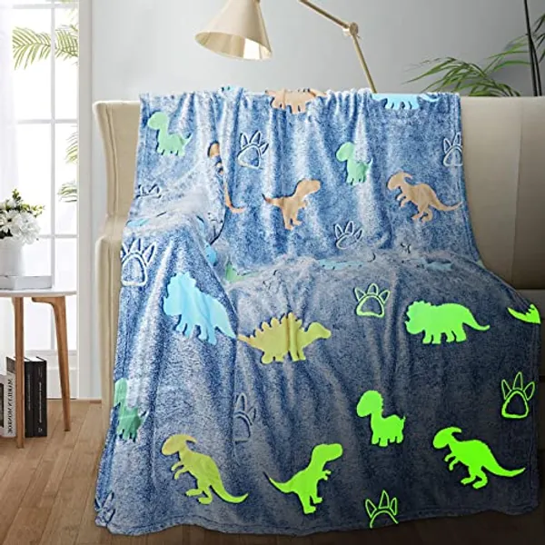 The Christmas Blankets and Throws, for Kids/Girls/Boys/Women, Red Christmas Throw Blanket for Couch, Soft Christmas Blanket for Kids/Girls/Boys/Women, Birthday Gifts 40"x60" - Dinosaur2 - 40"x60"