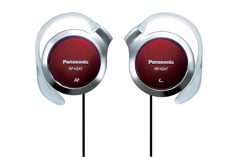 Panasonic Clip Headphone Red RP-HZ47-R (Japan Import) - Red