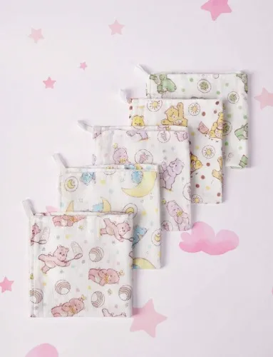 Paño para bebé bambú natural Care Bears