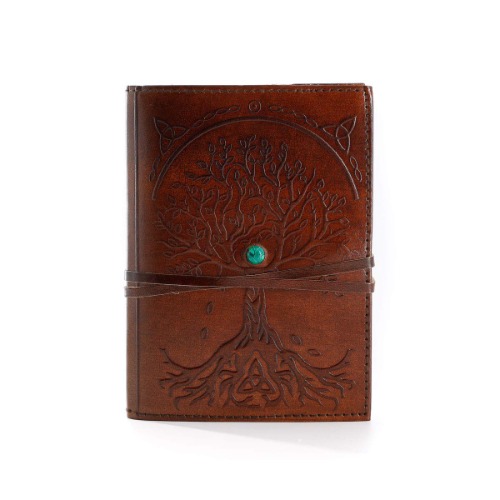 Komal's Passion Leather Leather Journal Refillable Lined Paper Tree Of Life Handmade Leather Journal/Writing Notebook Diary/Bound Daily Notepad For Men & Women Medium, Writing Pad