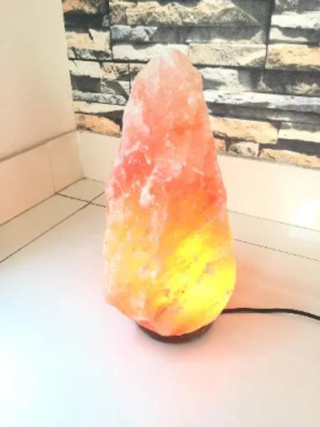 8-12kg Natural Healing IONES Therapeutic Handmade Natural Himalayan Holistic Pink/Orange Crystal Rock Salt lamp (8-12 kg 27-33cm)