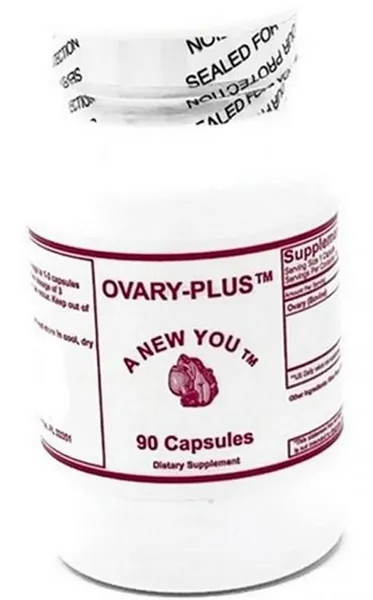 Ovary Plus Feminizing Pills for Crossdressing, Transgender. Pure Bovine Ovary Glandular 90 Count