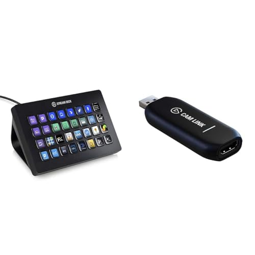 Stream Deck XL – Advanced Studio Controller, 32 macro keys, trigger actions in apps and software like OBS, Twitch, ​YouTube and more, works with Mac and PC