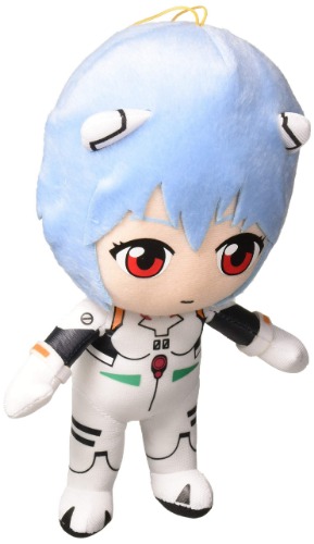 Great Eastern Evangelion GE-52302 Rei Plugsuit Stuffed Plush, 8", Multi-Colored