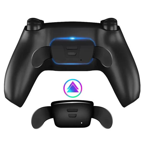 PS5 Controller Back Button Attachment with Turbo Function，Back Paddles Kit with Upgrade Board & Redesigned Back Shell for PS5 Controller BDM-010 & BDM-020 - Controller NOT Included - 