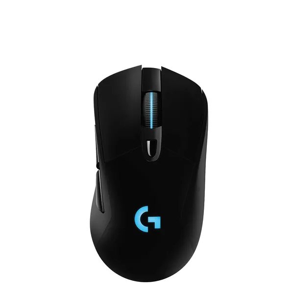 Logitech G703 Lightspeed Wireless Gaming Mouse W/Hero 25K Sensor, PowerPlay Compatible, Lightsync RGB, Lightweight 95G+10G Optional, 100-25, 600 DPI, Rubber Side Grips - Black - Mouse Only