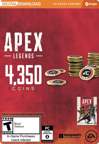 Apex Legends - 4,350 Apex Coins [Online Game Code] - PC Online Game Code 4,350 Coins