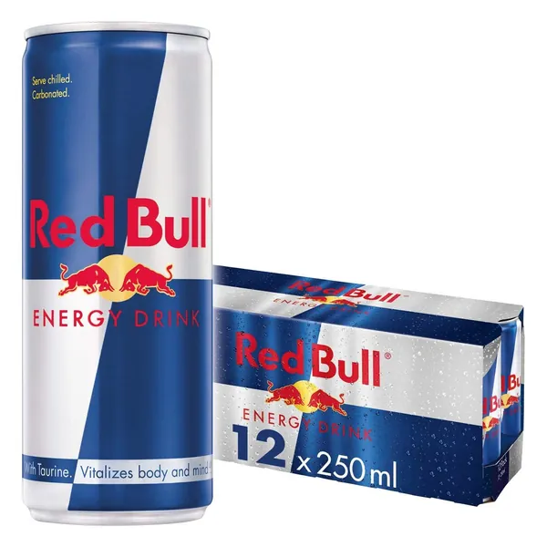 Red Bull Energy Drink, 250 ml, Pack of 12