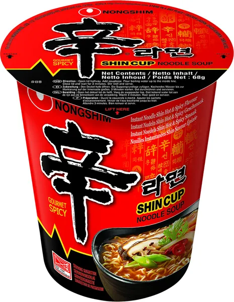Nongshim Shin Cup Spicy Noodle Soup, 680 g - 6 Count, M290844C