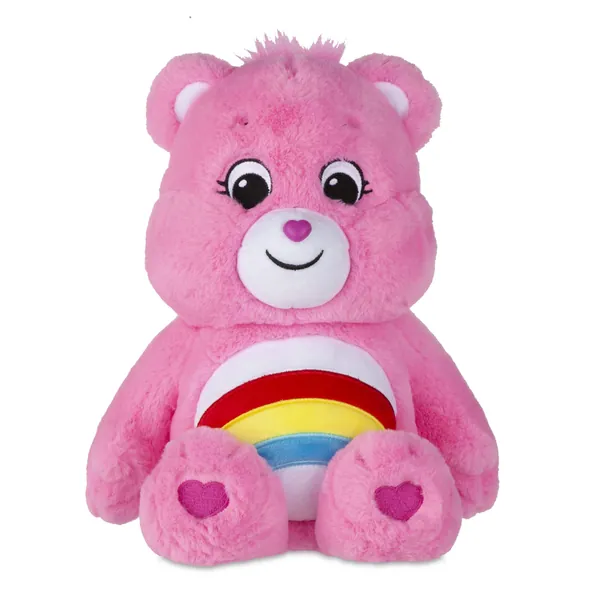 Care Bears 22061 14 Inch Medium Plush Cheer Bear, Collectable Cute Plush Toy, Cuddly Toys for Children, Soft Toys for Girls and Boys, Cute Teddies Suitable for Girls and Boys Aged 4 Years +