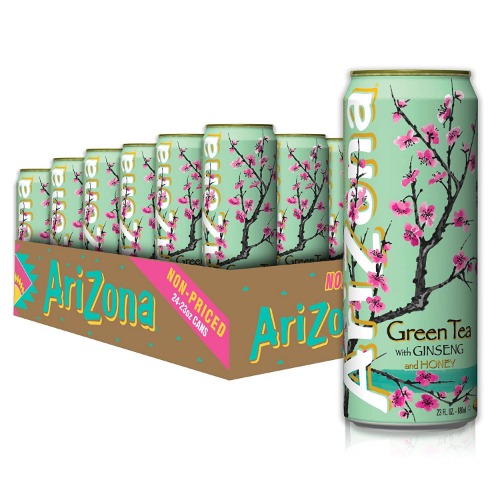 AriZona Green Tea - Big Can, 23 Fl Oz (Pack of 24) - Green Tea