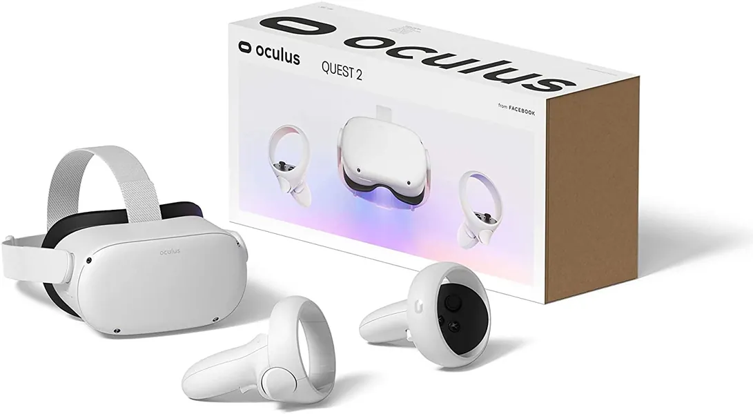 Oculus Quest 2 VR - Gafas de realidad virtual para videojuegos, color blanco (128 GB)