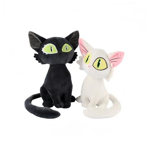Three yang Black Cat Plush - Soft Stuffed Animal for Boys and Girls Gifts - DaijinSadaijin cat Plush Stuffed Animals (Black and White) - Black and White
