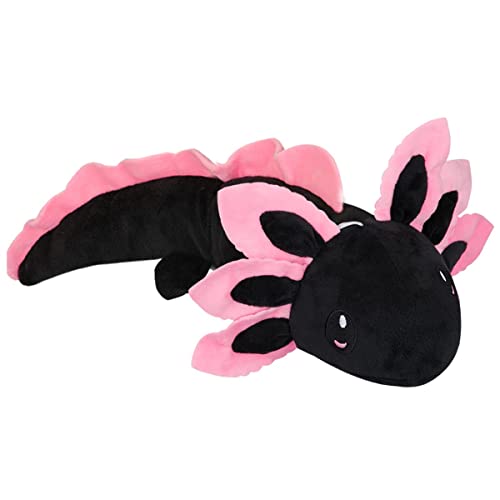 Putrer 14.6" Axolotl Plush Toy - Kawaii Stuffed Animal Doll Gift for Boys & Girls - Black
