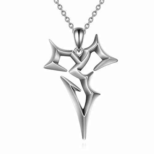 NIFUNAO Final Fantasy X Sterling Silver Tidus Zanarkand Abes Necklace Pendant Jewelry