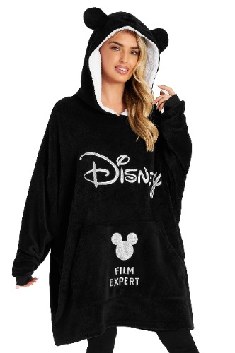 Disney Women's Hoodies, Oversized Blanket Hoodie, Minnie and Mickey Gifts