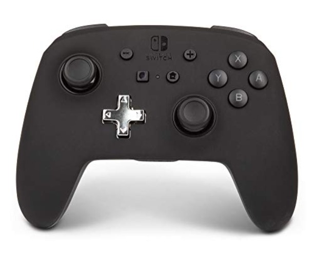 PowerA Enhanced Nintendo Switch Controller Wireless - Black, Rechargeable Pro Controller for Switch, Immersive Motion Control and Advanced Gaming Buttons - Rechargeable - Black