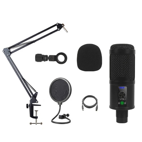 High Quality BM-65 Professional USB Condenser Gaming Microphone 3.5mm Jack USB Condenser Gaming Microphone - Cantilever bracket set