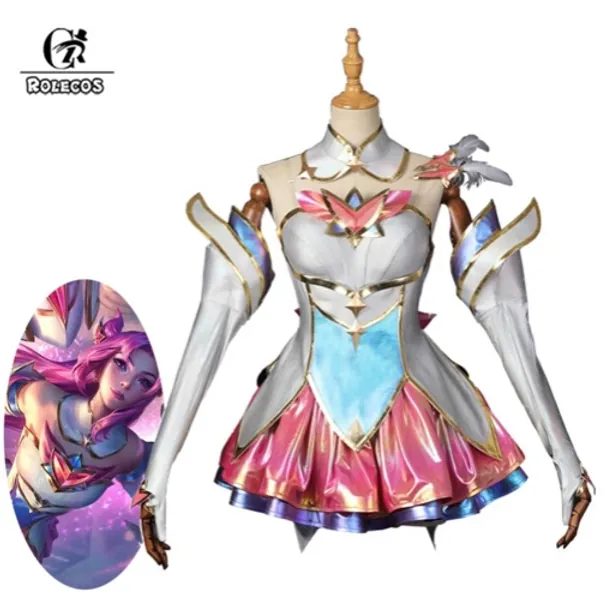 93.29US $ 50% OFF|Rolecos Lol Star Guardian Kaisa Cosplay Costume Game Lol Kaisa Cosplay Outfit Fullsets Lol Character Cos Costume With Headwear - Cosplay Costumes - AliExpress