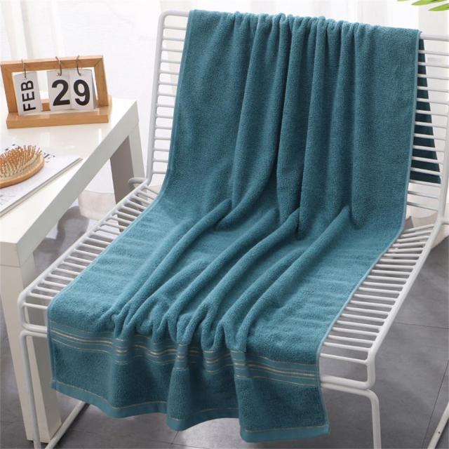 Turkish Cotton Bath Towel - Blue / 27.5" x 55" (69x139cm)