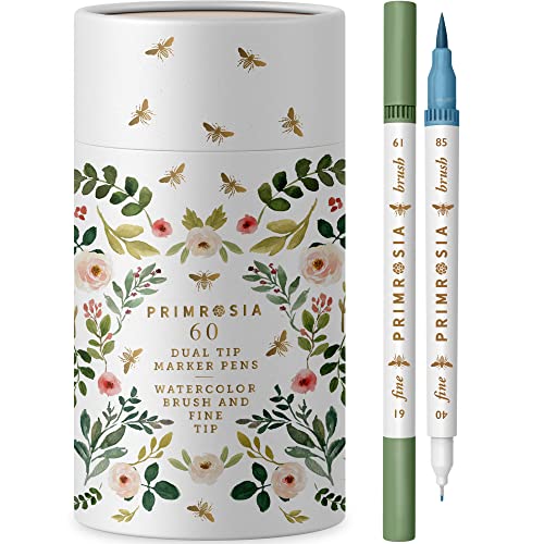 Primrosia 60 Dual Tip Marker Pens