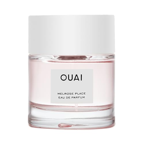 OUAI Melrose Place Eau de Parfum - Elegant Womens Perfume for Everyday Wear - Fresh Floral Scent has Notes of Champagne, Bergamot and Rose with Delicate Hints of Cedarwood and Lychee (1.7 Oz) - Melrose Place - 1.7 Fl Oz (Pack of 1)