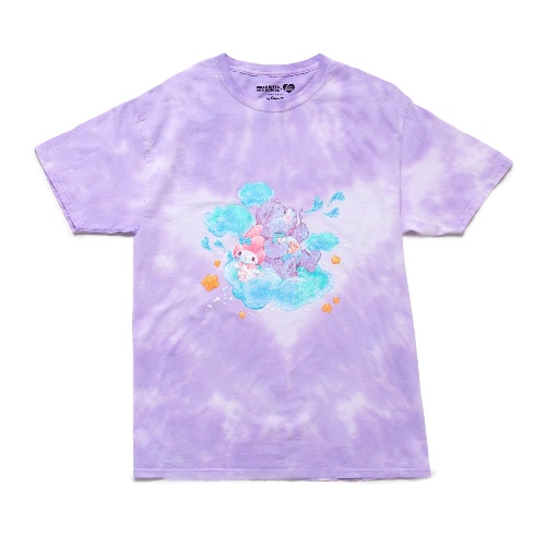 My Melody x Care Bears Tie-Dye Glitter Tee - LAVENDER / LARGE