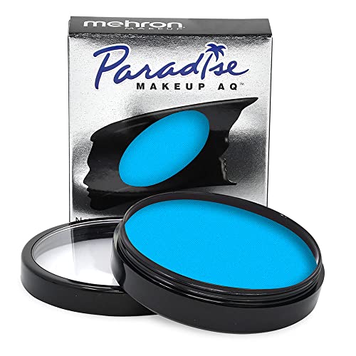 Mehron Makeup Paradise Makeup AQ Face & Body Paint (1.4 oz) (Celestial – Neon Blue/Light Blue) - Neon UV Celestial