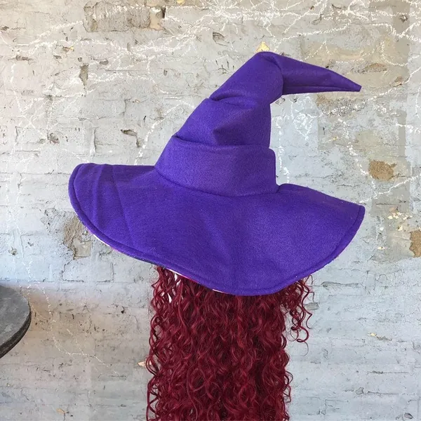 Solid Color Wizard Witch Hat